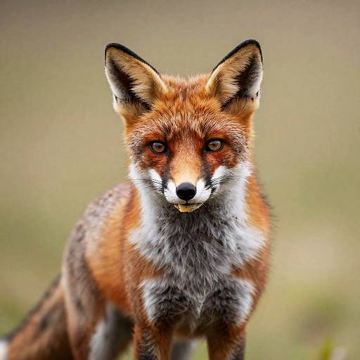 Majestic Red Fox Holding Cheese Portrait