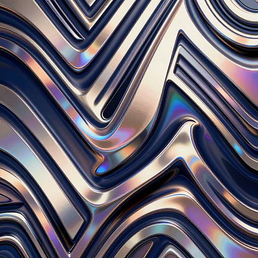 Futuristic Metallic Tessellation Patterns
