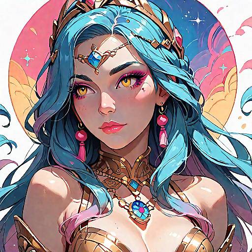 Ethereal Dream Goddess in Gold