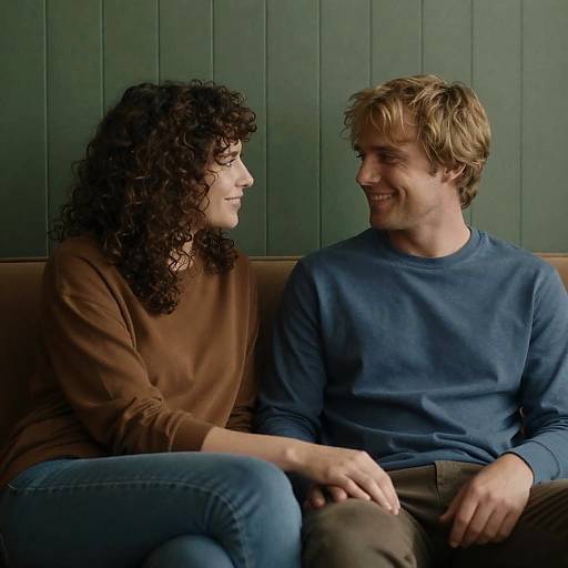 Intimate Moment on a Couch