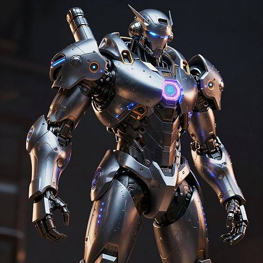 Realistic Power Armor Charging Neon