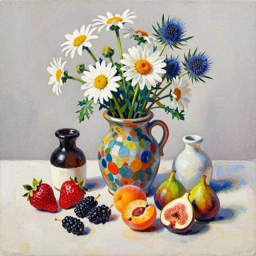 Abstract Expressionist Still Life Composition