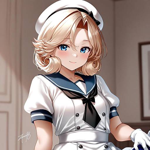 Illustration of Janus (kancolle), kantai collection in the style of Zasshu