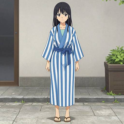 Woman in Toga Anime Costume