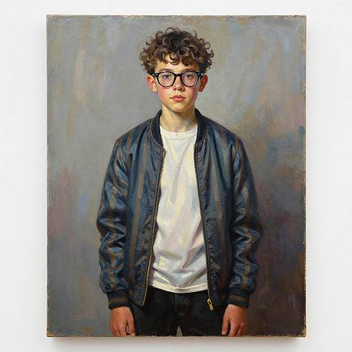 Photorealistic Portrait of Teen Boy