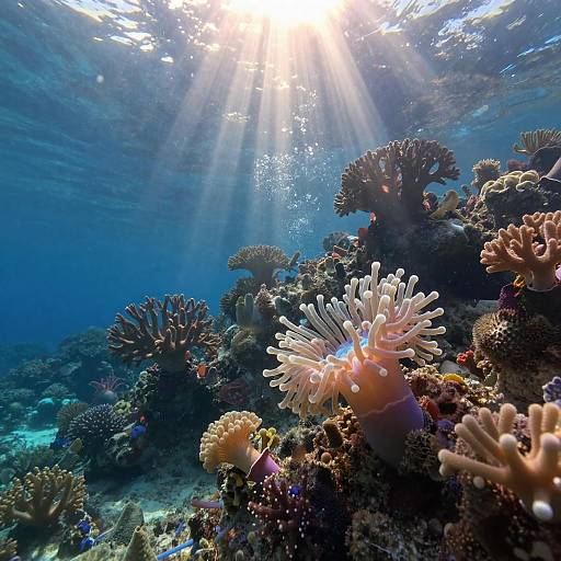 Ethereal Coral Reef Fantasy Landscape