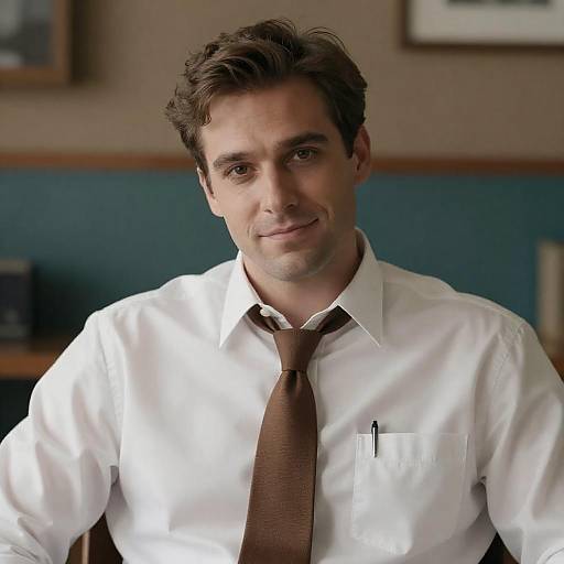 Casual Elegance: Portrait of a Man