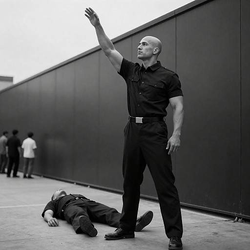 Contrasting Strength and Submission in Monochrome