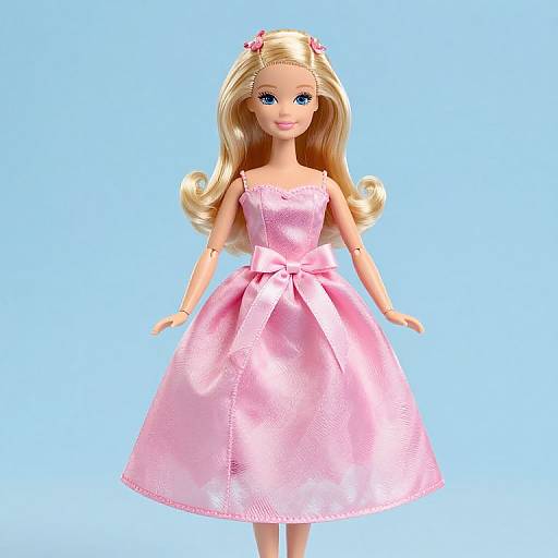 Princess Barbie Doll in Pink Dress