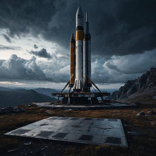 Abandoned Rocket Launchpad on Mountain