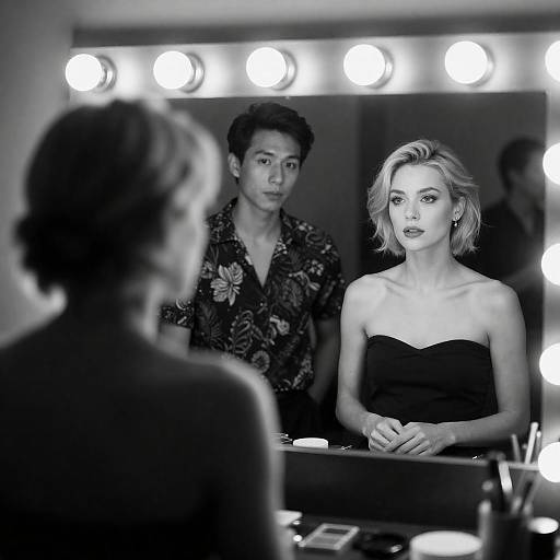 Noir Backstage: Blonde in Mirror