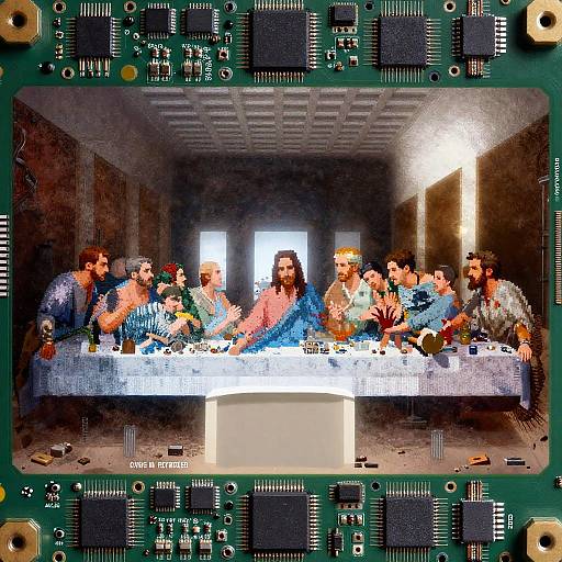 Photograph of Leonardo da Vinci's 