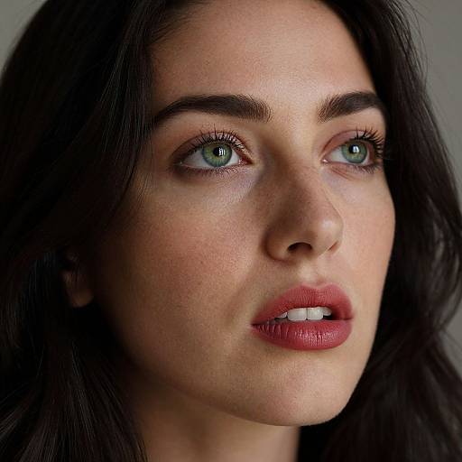 Mediterranean Woman Close-Up Portrait