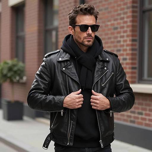 Stylish Urban Gangster Look Portrait