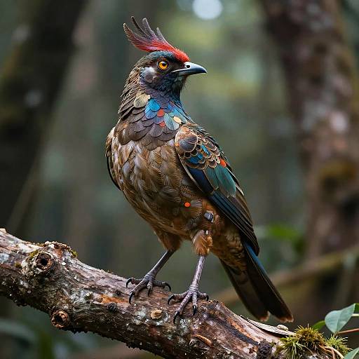 Surreal Half-Bird Half-Human Creature