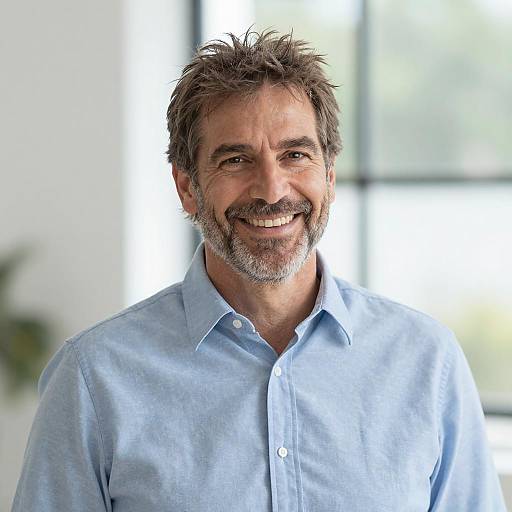 Cheerful Middle-Aged Man Portrait