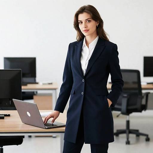 Business Woman in Office Suit