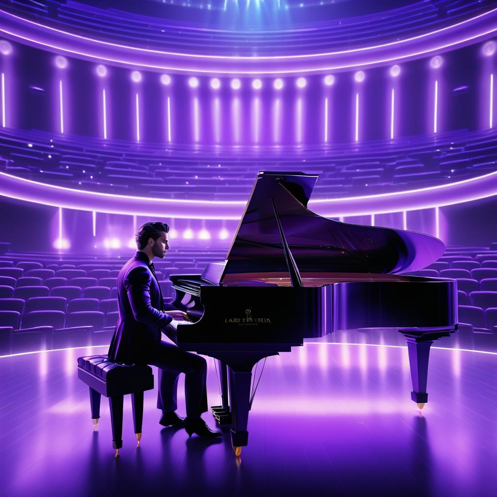 Cinematic Musician at Grand Piano