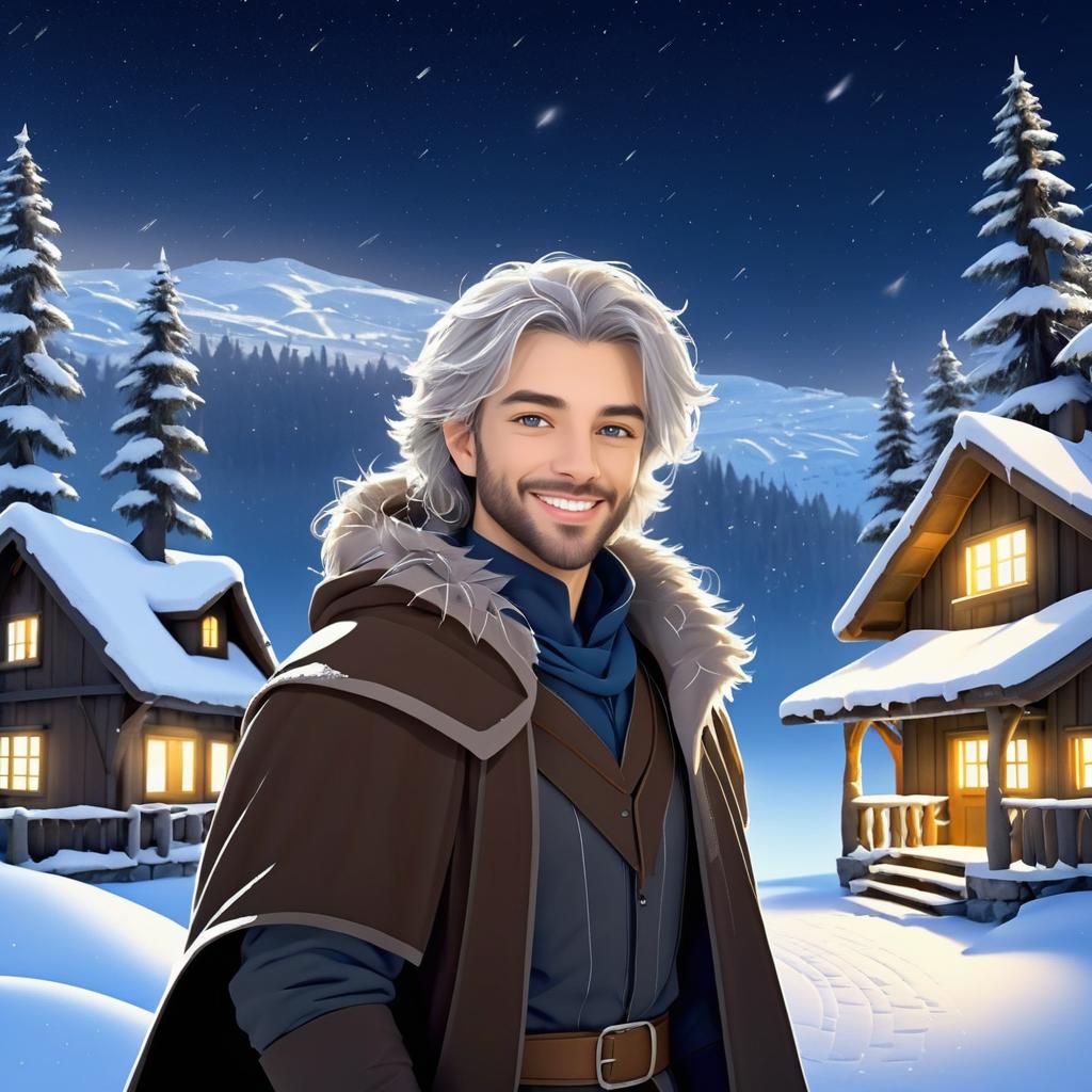 Prince Caelan in a Winter Wonderland