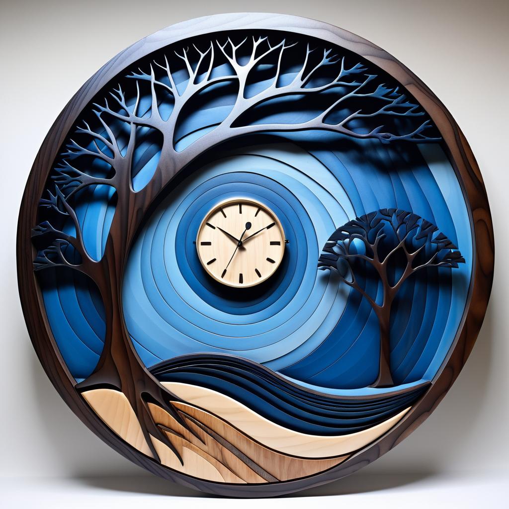 Surreal Wooden Art Inspired by Magritte