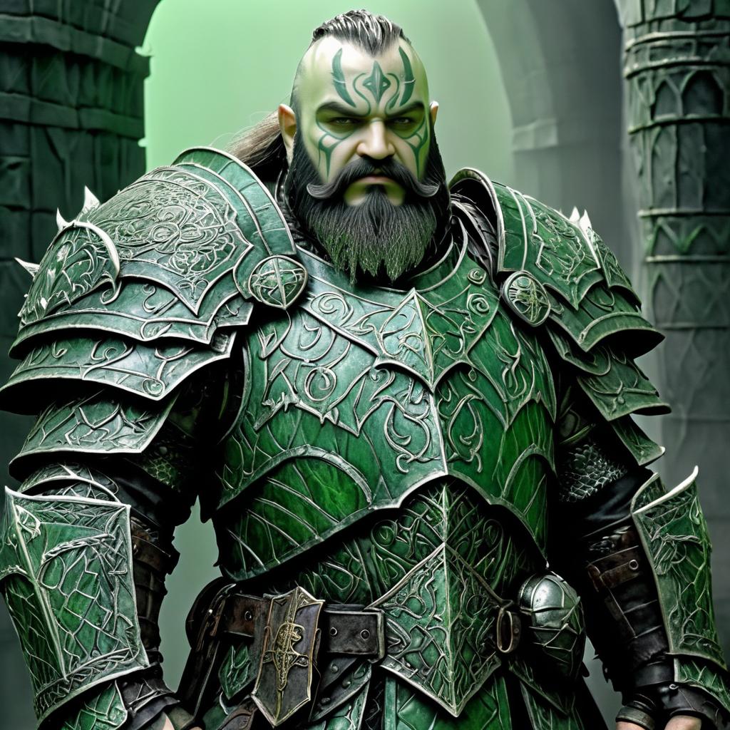 Haunted Dwarven Warrior in Gothic Horror