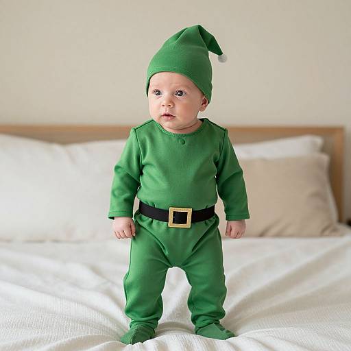 Newborn Peter Pan Costume Photo