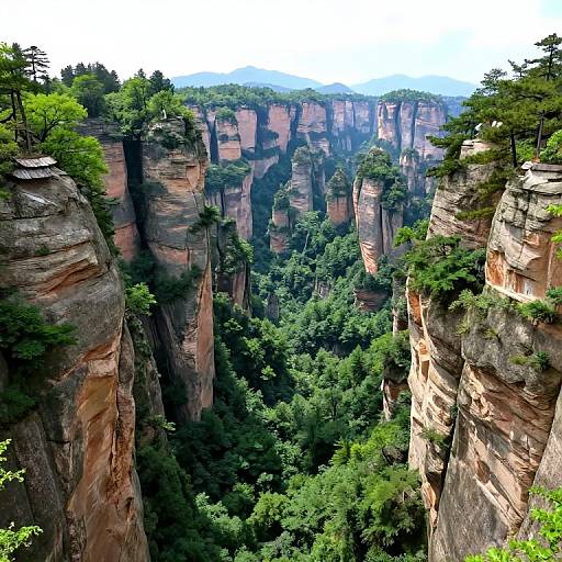 Surreal Gravity-Defying Canyon Landscape