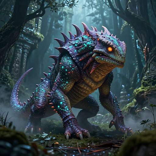 Bioluminescent Stomag in Mystic Forest