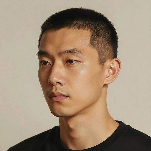 Photorealistic Portrait of Asian Man