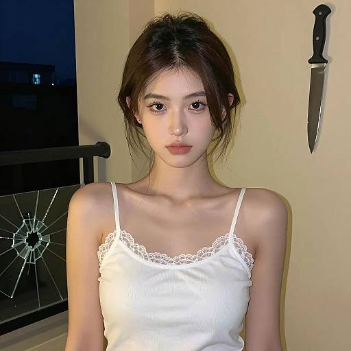 Indoor Portrait of a Young Woman