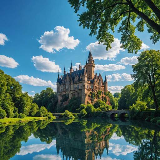 Fantasy Landscape with Castle and Bridge