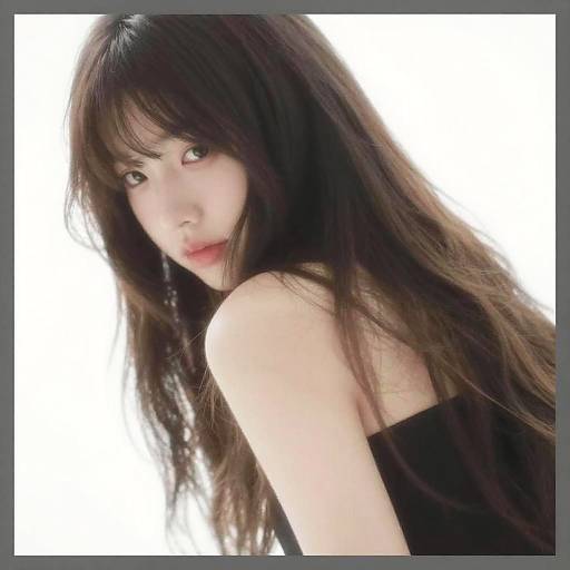 Blurred Portrait with Wavy Hair