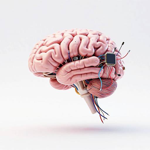 Futuristic Cybernetic Brain CGI