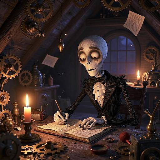 Whimsical Ink-Stained Storybook Illustrator