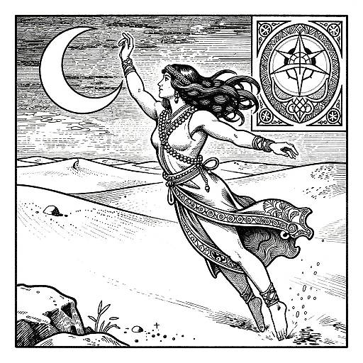 Nomadic Shaman in Desert Noir