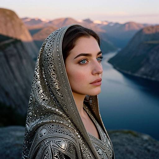 Enigmatic Middle Eastern Woman Portrait