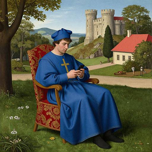 Young Spanish Man in Jan van Eyck Style