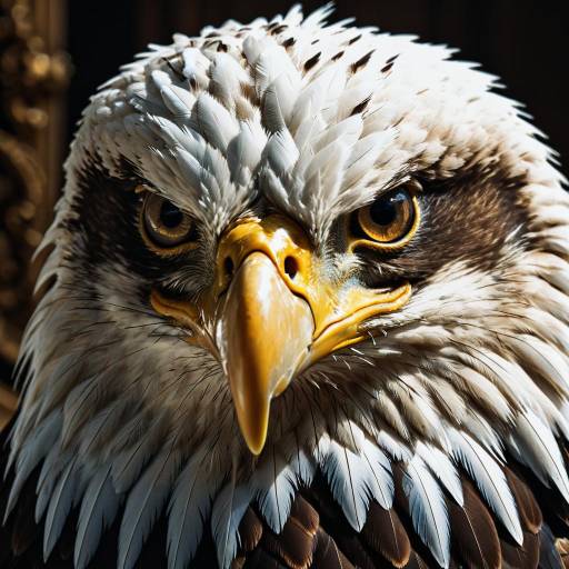 Hyper-Realistic Eagle in Baroque Style