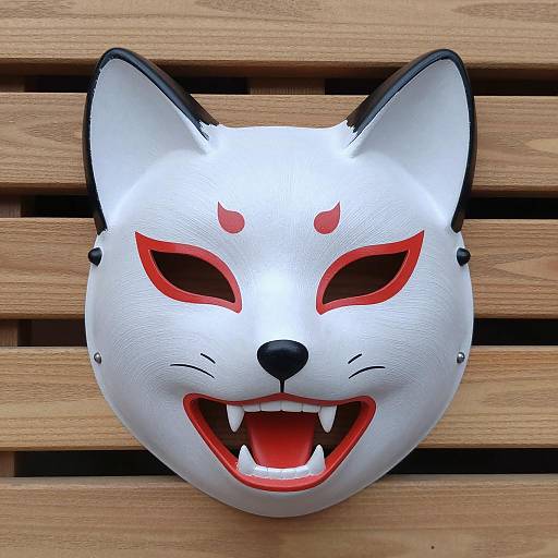 Realistic Japanese Fox Mask