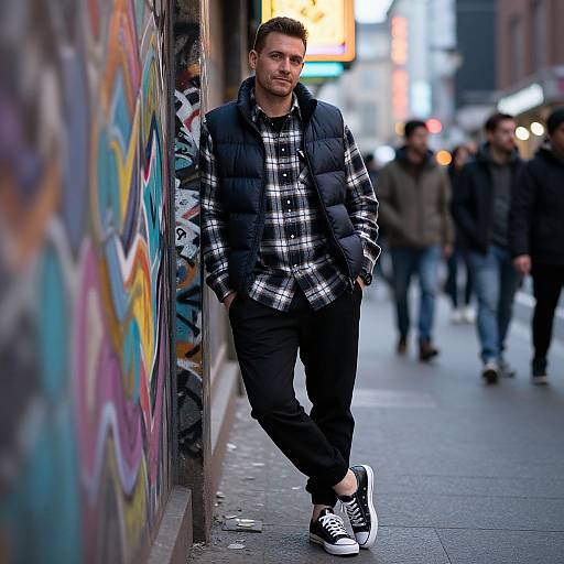 Urban Cool: Plaid Shirt Street Style