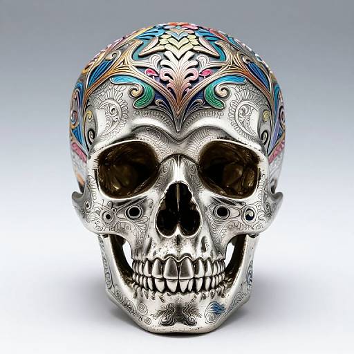 Platinum Skull Fashion Photo