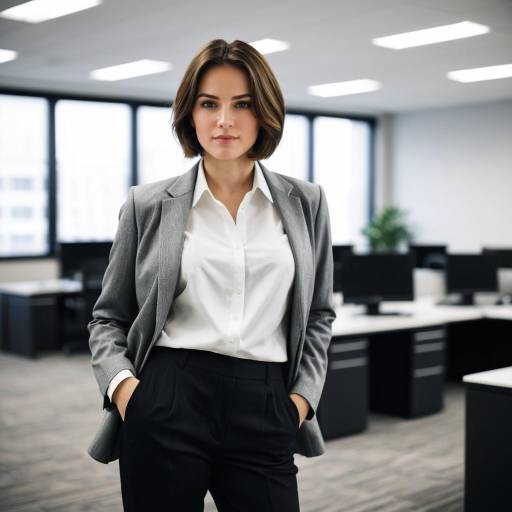 Realistic Solo Office Wear Portrait