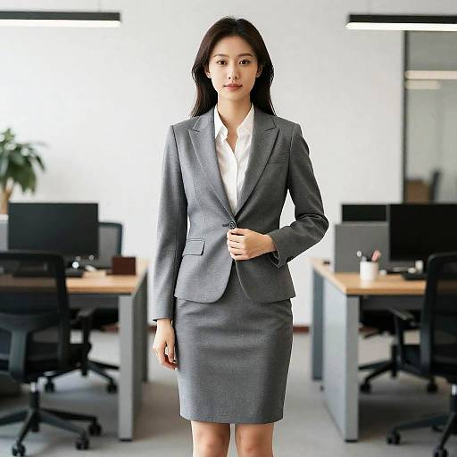 Professional Office Skirt Suit Styles
