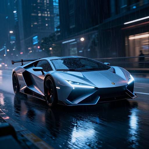 Futuristic MK1 Sports Car Neon