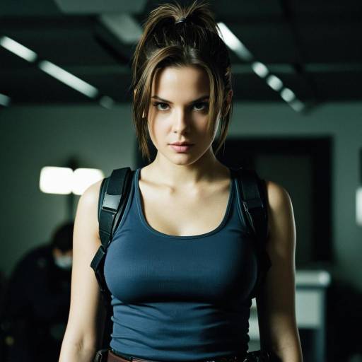 Realistic Resident Evil Girl Portrait
