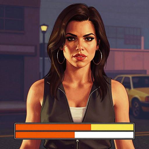 Urban Female Character in GTA Style
