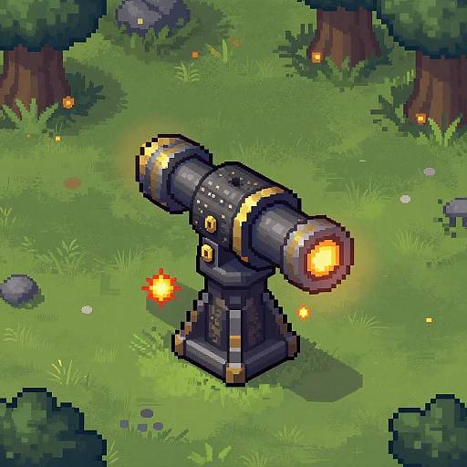 Retro Pixel Magic Turret