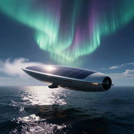 Solar Wind Clipper on Mercury Seas