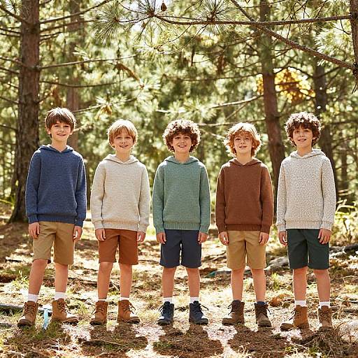 Coordinated Boys' Outdoor Adventure Outfits