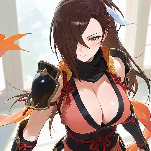 Illustration of Kagero (fire emblem), fire emblem in the style of Modare